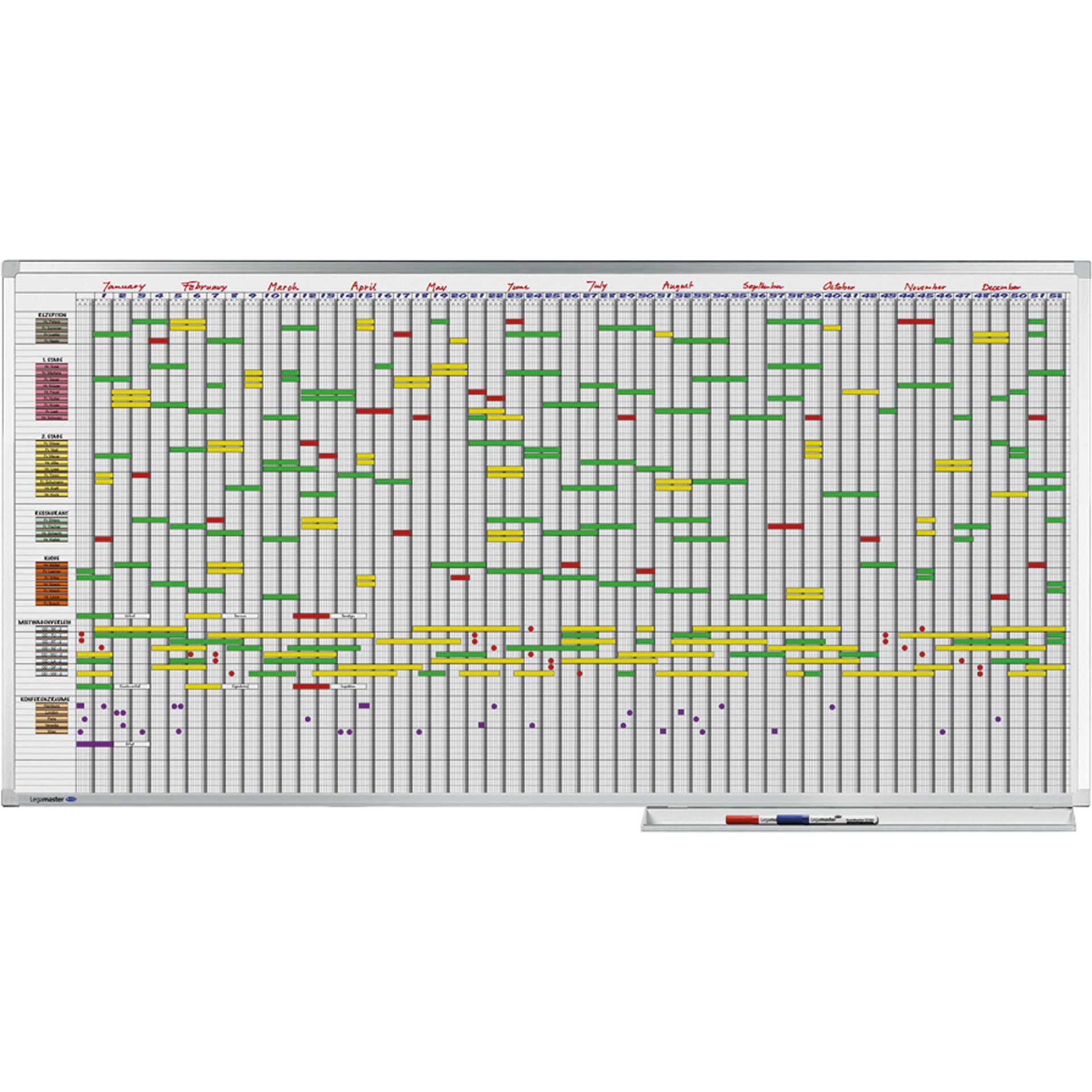 Jahresplaner PROFESSIONAL 100x200cm