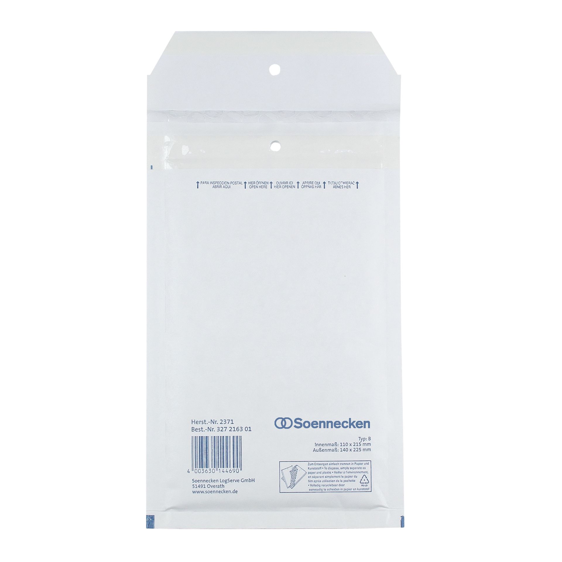 Luftpolstertasche B/00 110x215mm hk ws 200St
