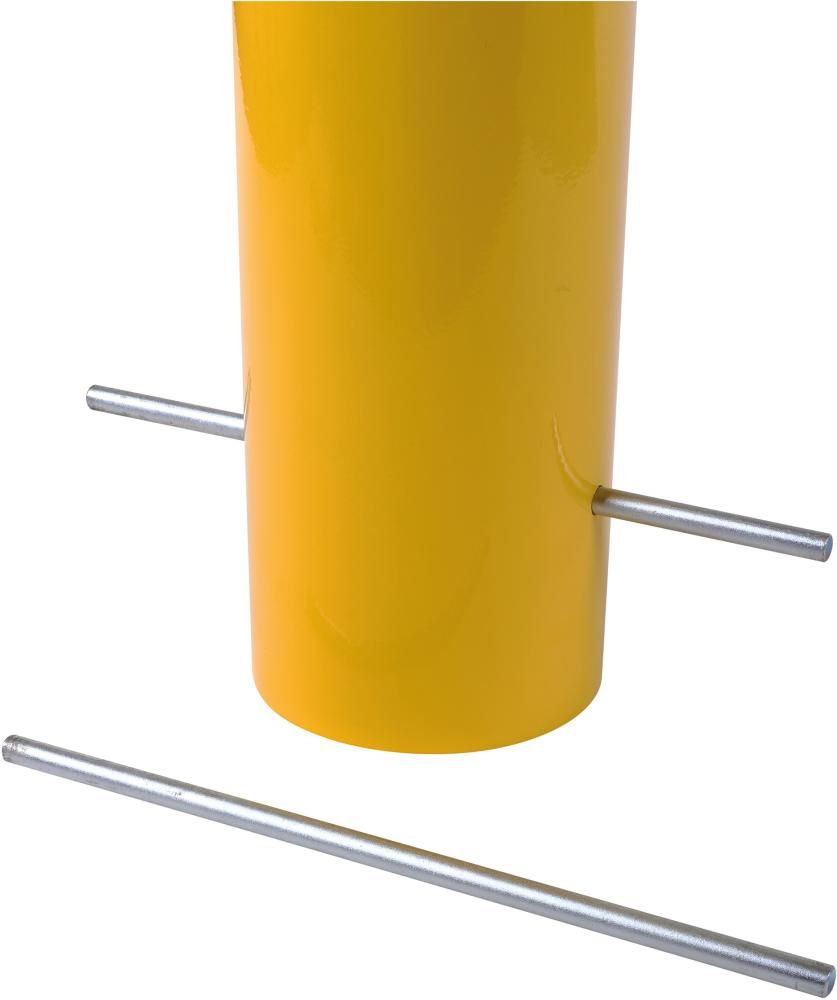 Rammschutzpoller H1600xD159 mm zum Einbetonieren Stahl beschichtet ge/schw