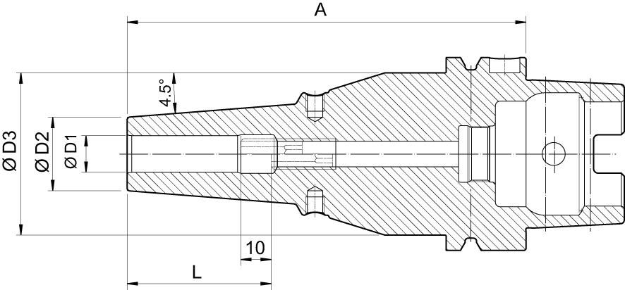 Schrumpffutter DIN69863A A63 10,0/24,0x130mm HAIMER