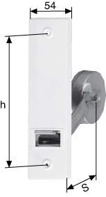 PARO Gurtwickler 110110 verz. weiße Deckplatte