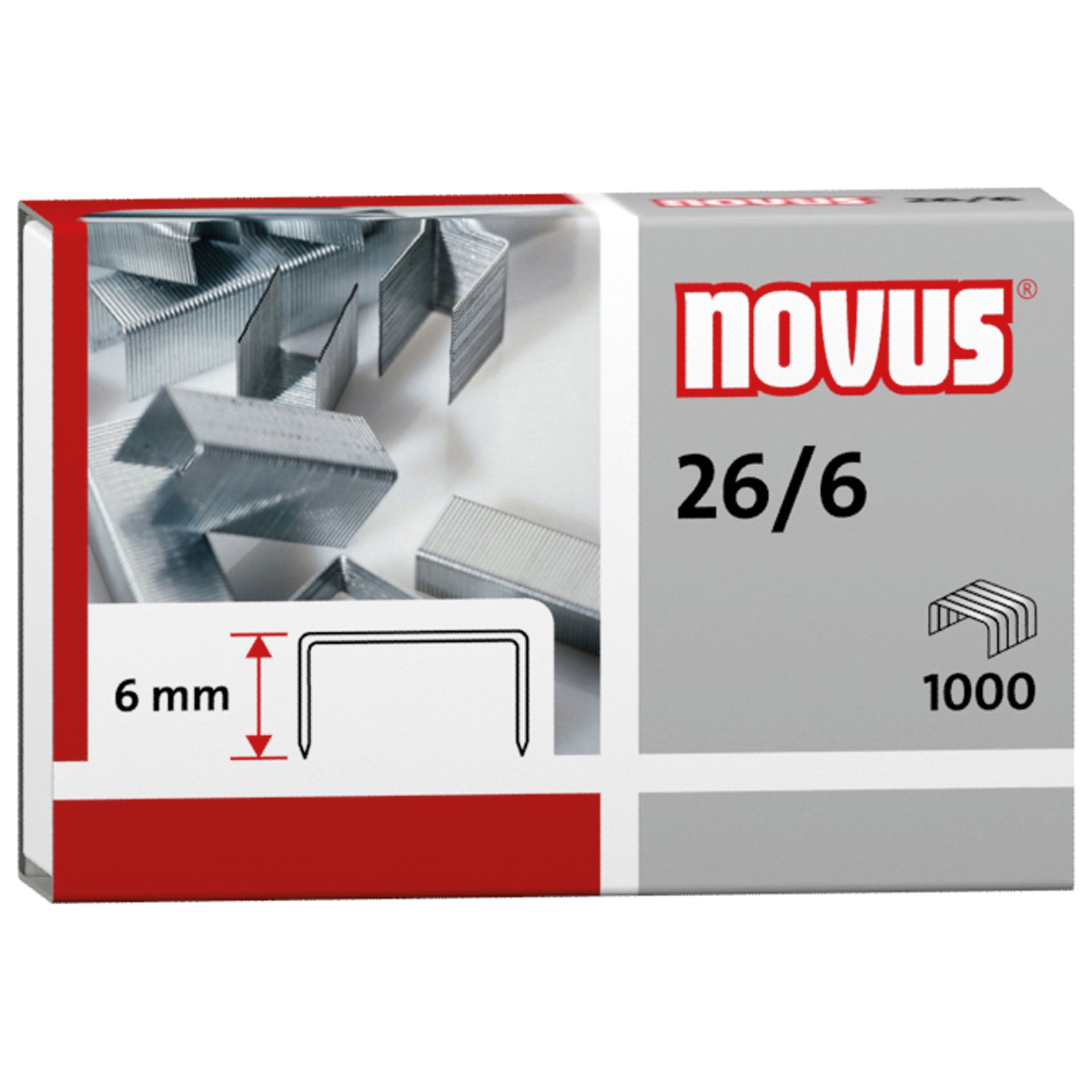 Heftklammer 26/6 verzinkt 5.000 St./Pack.