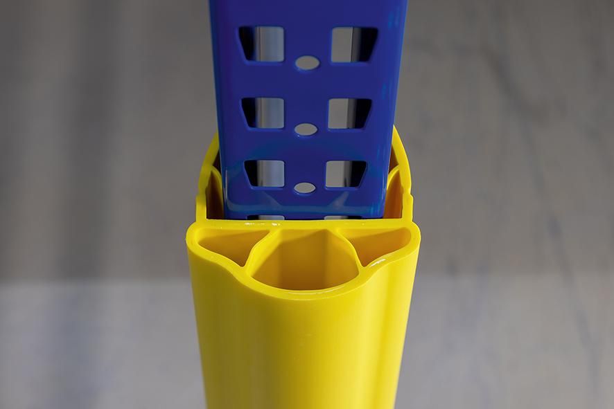 Regalanfahrschutz Alfa gelb H600 mm B100-125 mm