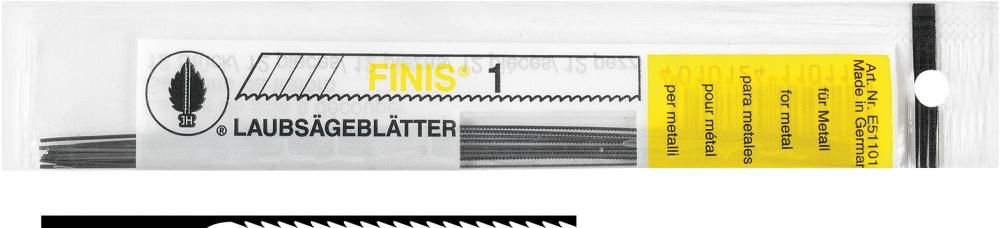 Laubsägeblatt Finis feingezahnt Gr.1 Josef Haunstetter
