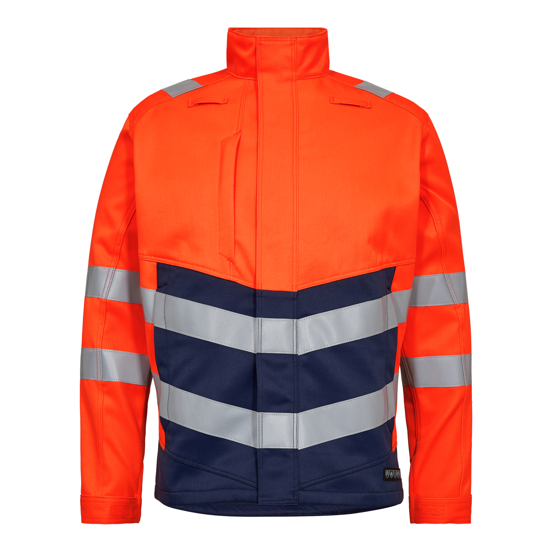 Safety+ Arbeitsjacke Orange/Blue ink, Gr. XS