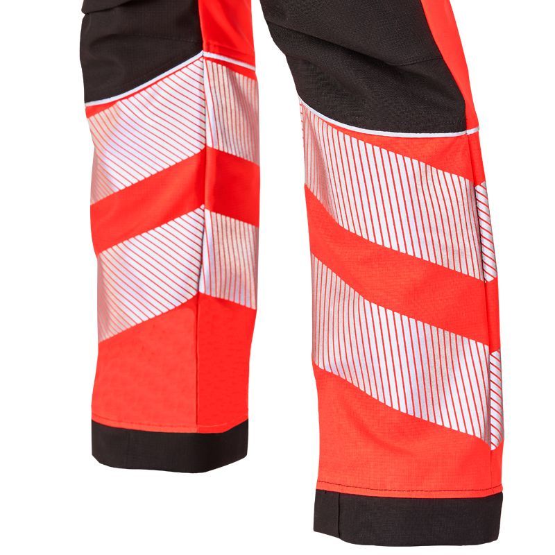 PSS X-treme Schnittschutzhose Breeze EN 20471 neonrot/schwarz - Gr. 50