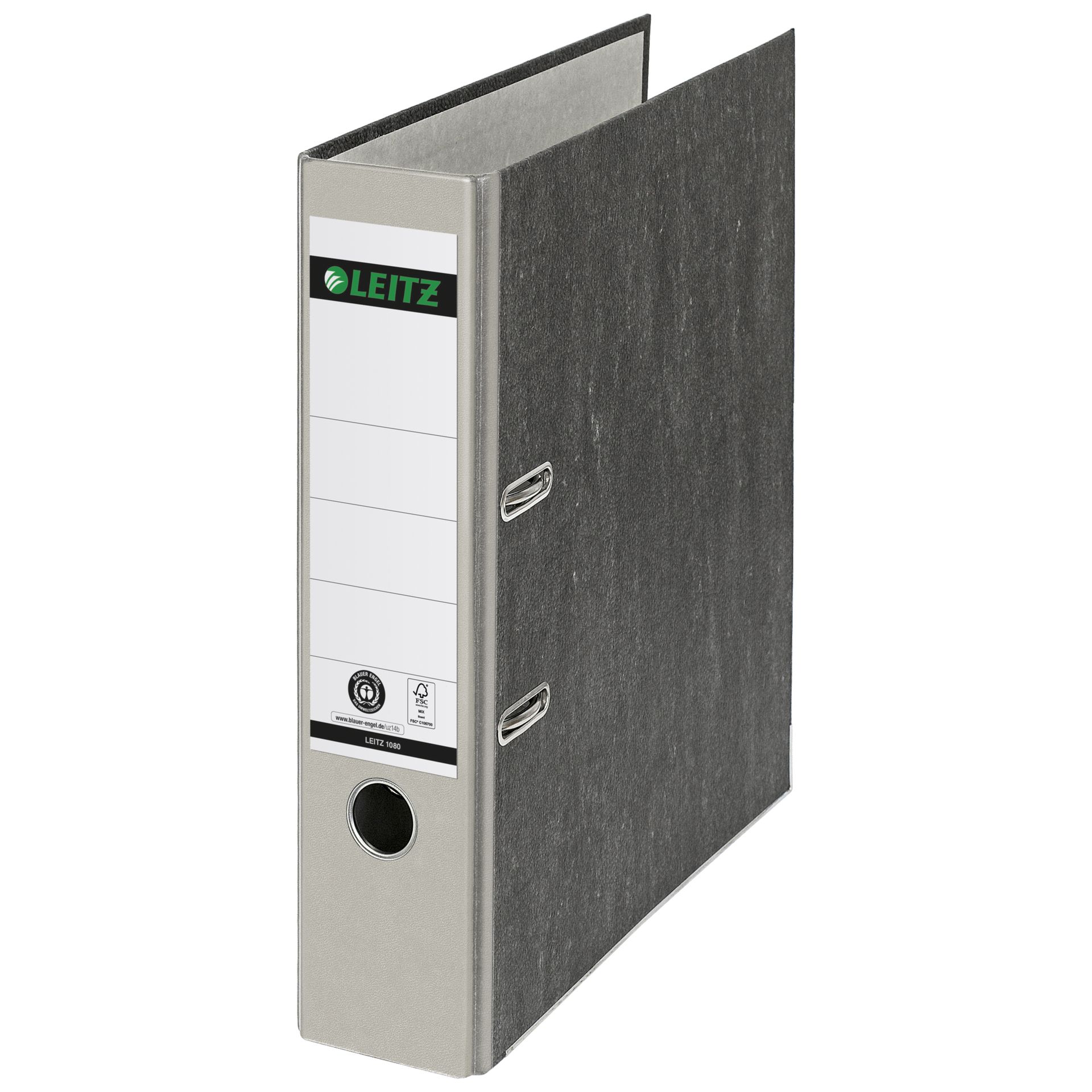 Ordner DIN A4 80mm RC grau
