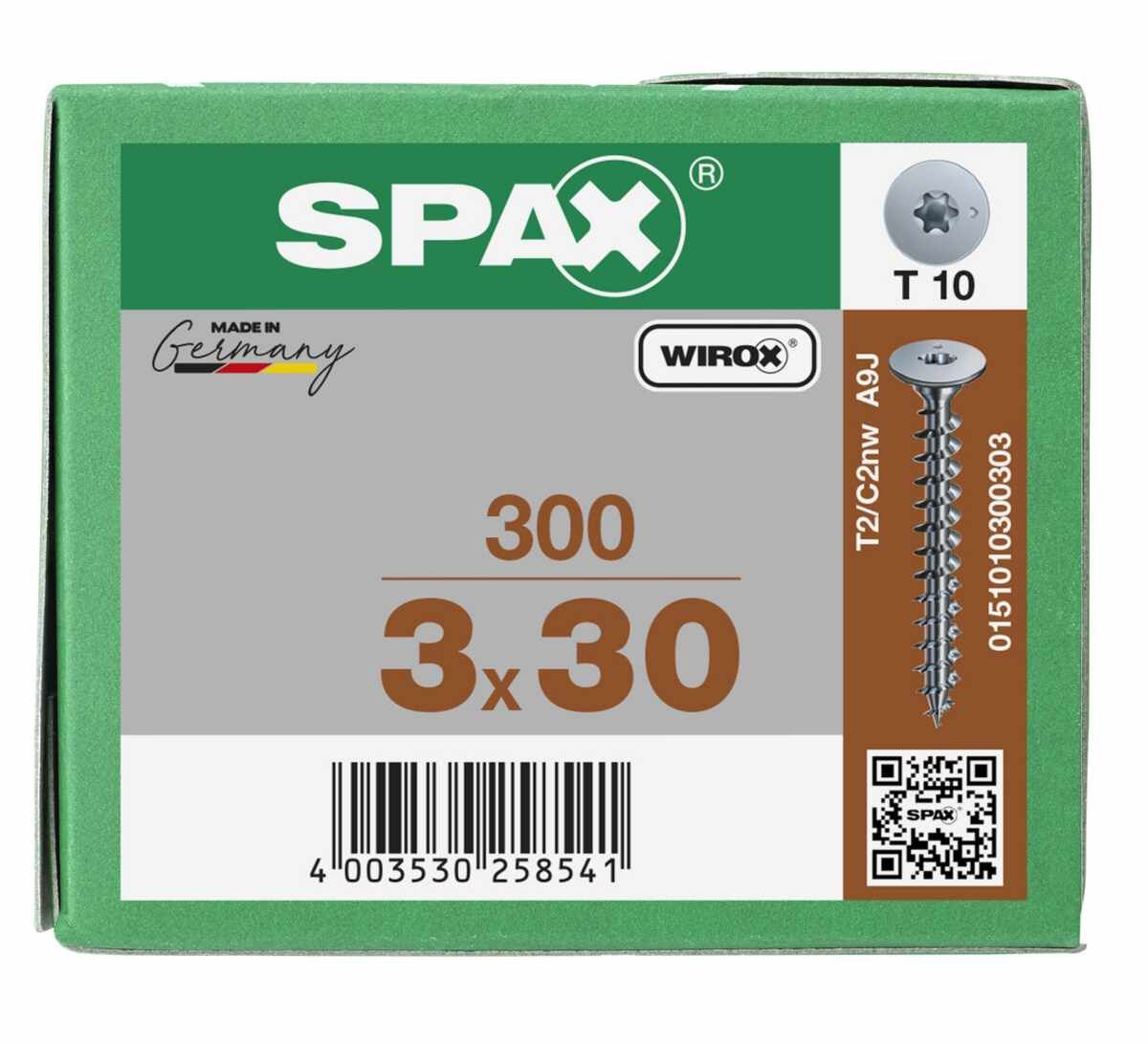 Rückwandschrauben Spax T-STAR 3,0x30 mm VE300