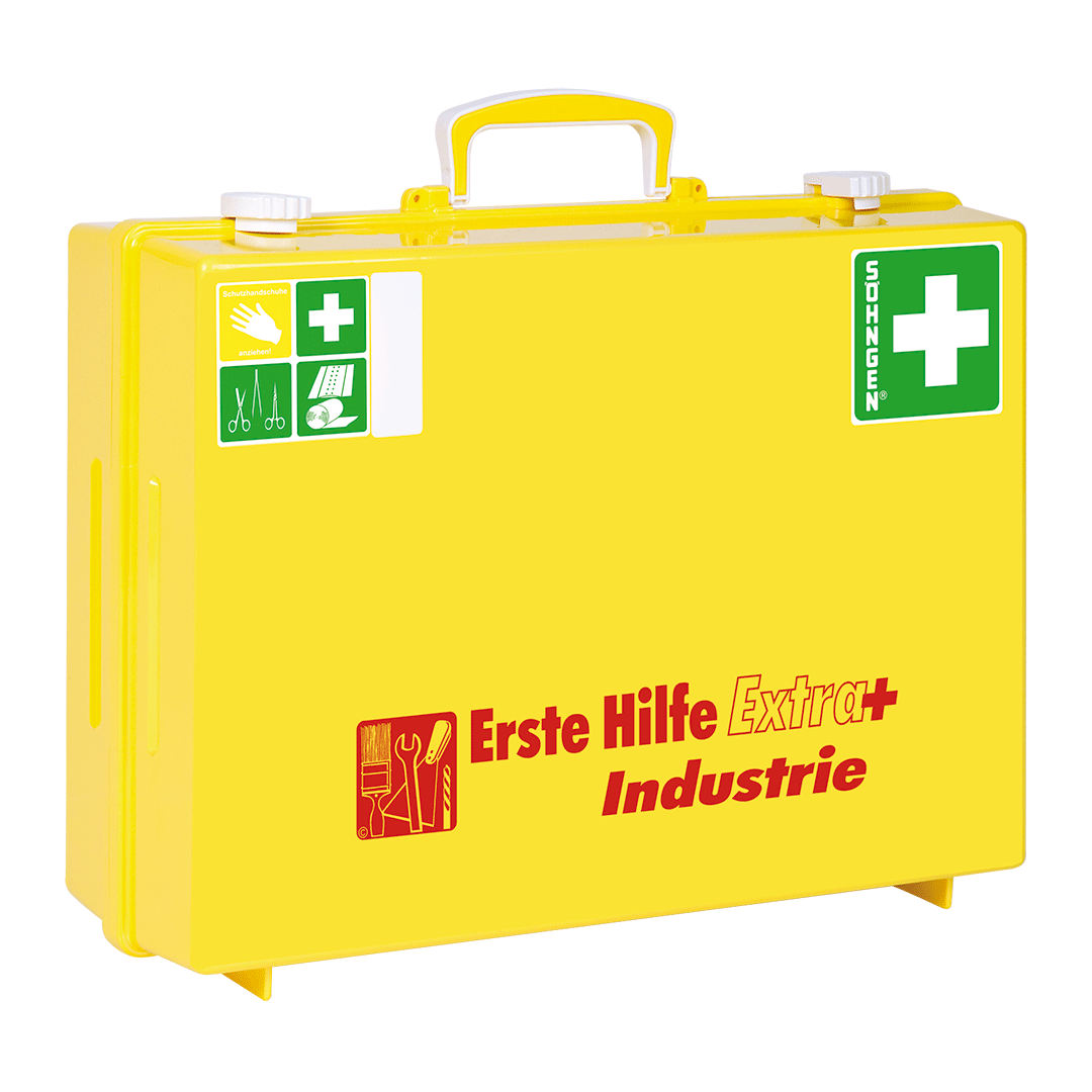 Erste-Hilfe-Koffer Extra+Industrie, DIN 13157,gelb