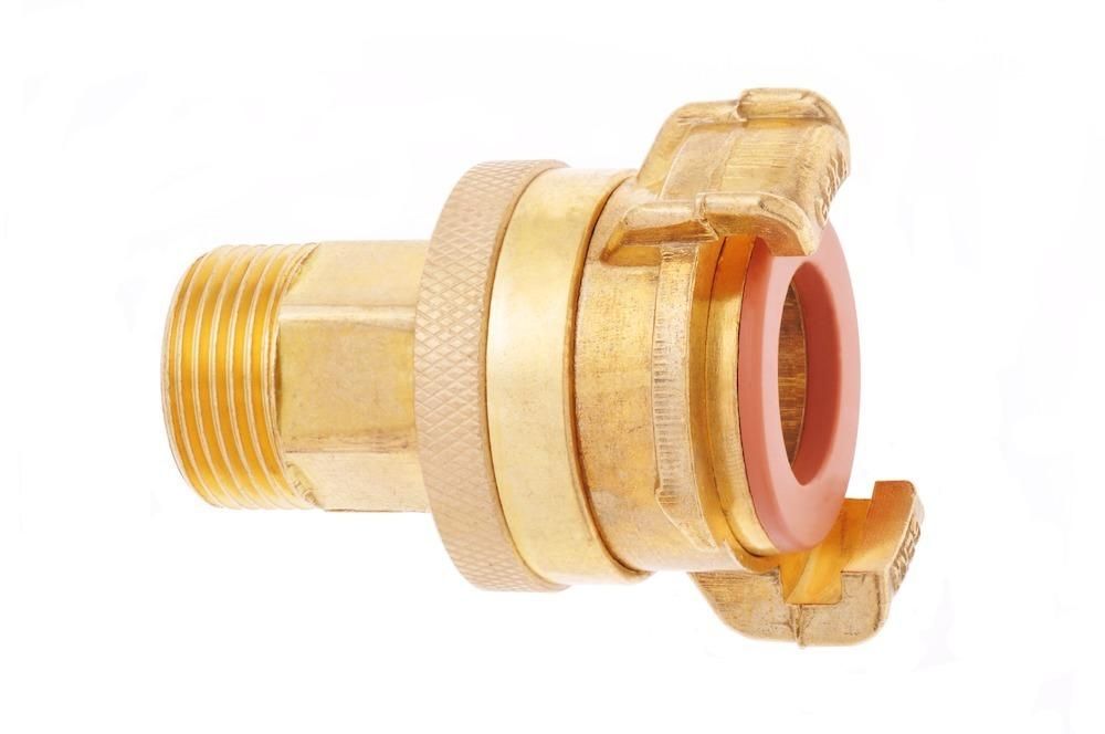 GEKA plus-Gewindestück SH-K, MS, AG G3/4", DVGW, KTW BWGL, SB