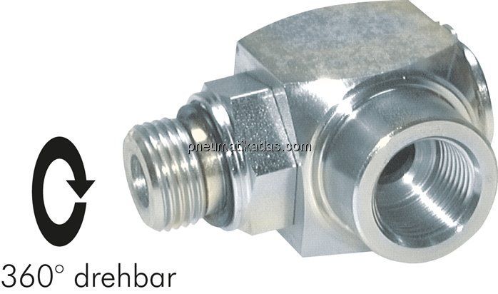 Hochdruck-Winkel-Drehgelenk G 1/4" Stahl verzinkt