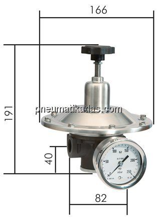 Präzisions-Druckminderer G 1/2", 5 - 45 mbar