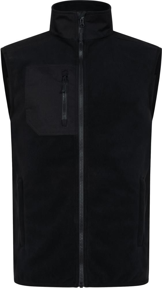 PROMODORO Canvas Fleece Vest Men black Gr. 2XL