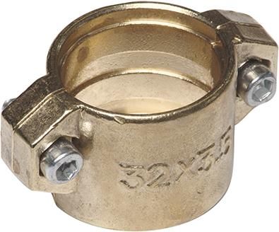 Klemmschalen 2-tlg. 3/4", Messing