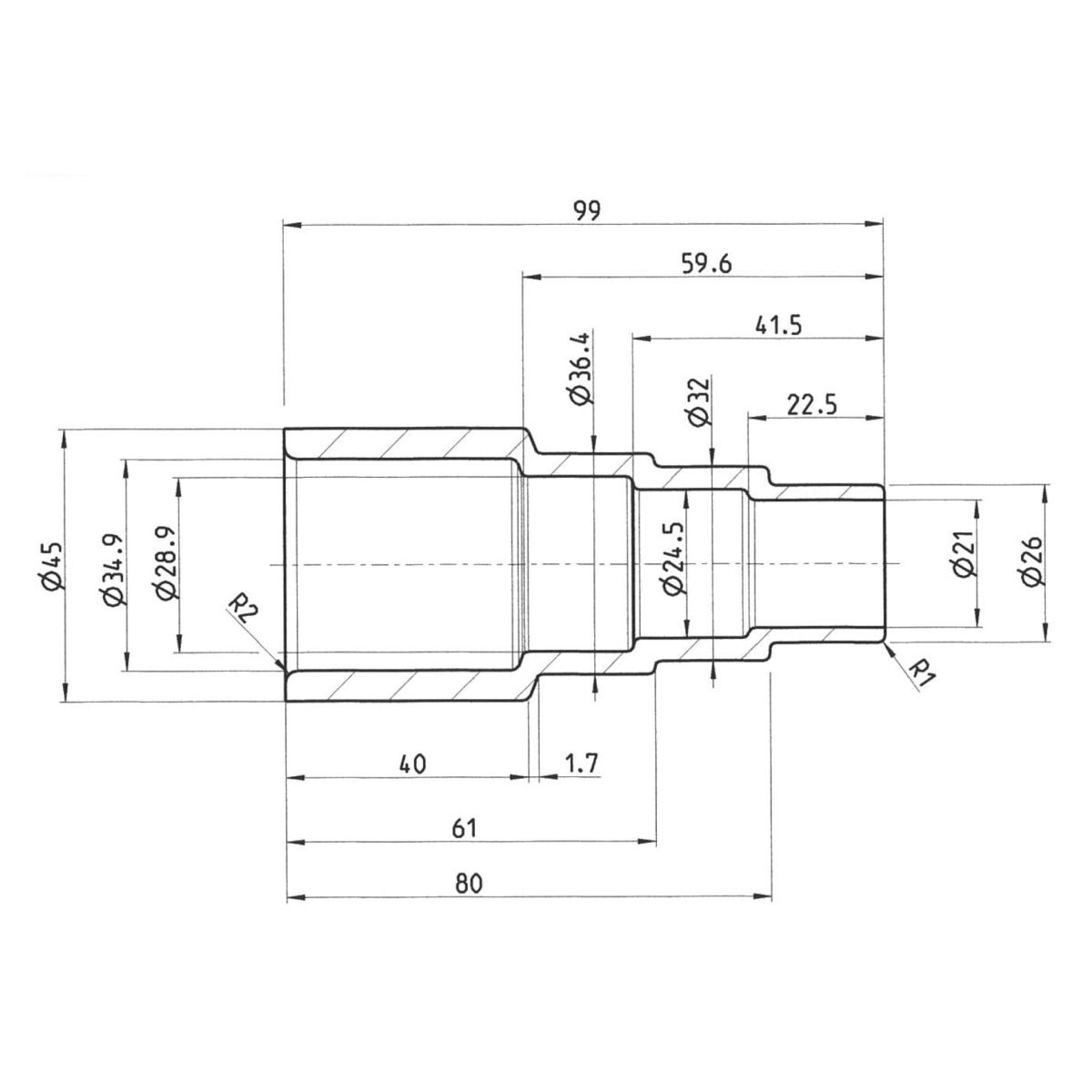 Universaladapter, antistatisch Cleancraft Ø 36/32/26
