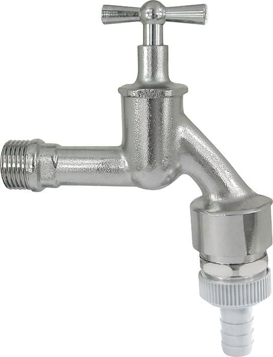 Wasserhahn 1/2"-AG G1/2MS Cr matt m.Rohrbelüfter