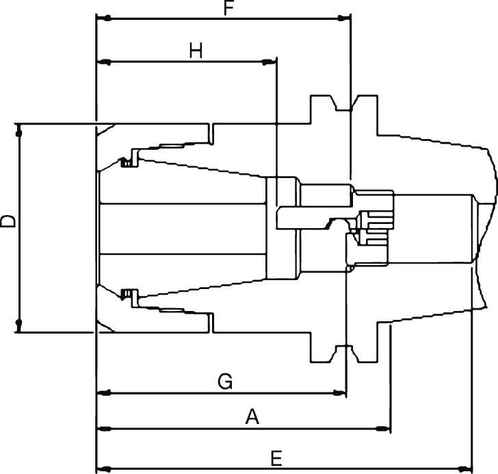 Spannzangenfutter DIN69871ADB SK40-70 CP16 FAHRION