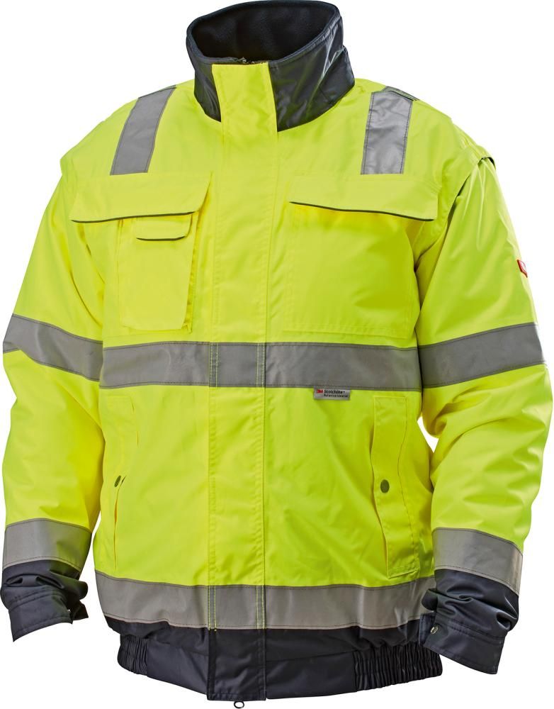 Warnjacke Arthur 2.0 gelb-marine, Gr.S FORTIS
