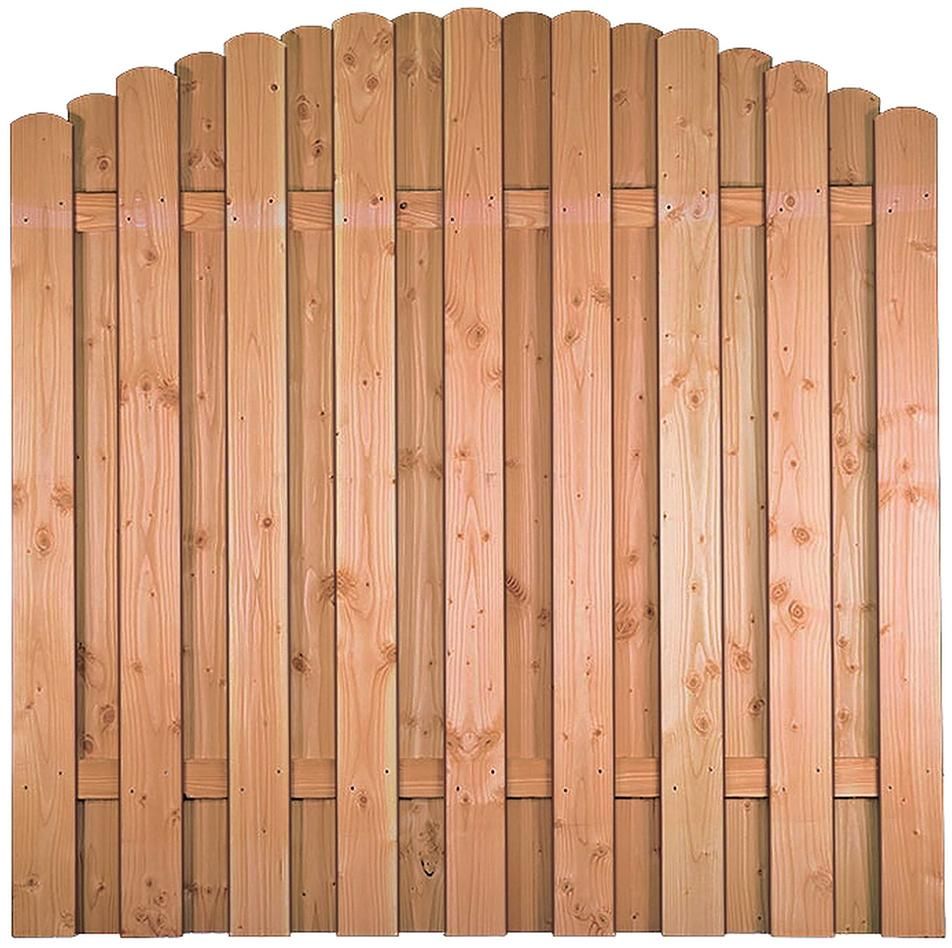 BASENO Lärche/Douglasie 180 x 180/160 cm Bogen, Lamellen 14/120 mm, Riegel 20/65 mm