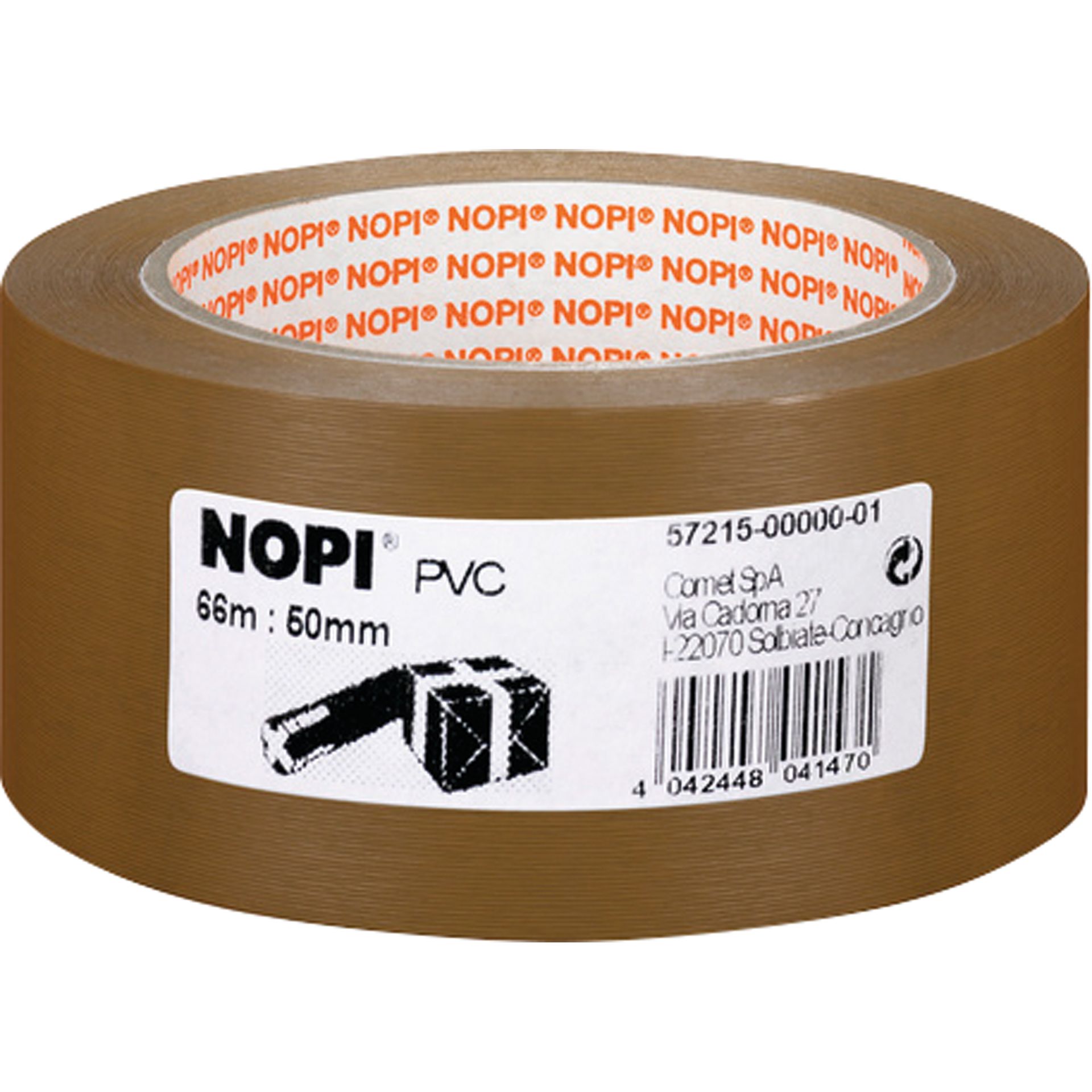 Packband 50mmx66m PVC braun