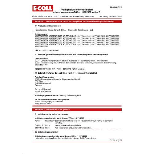 Color-Spray, hochglänzend400ml feuerrot E-COLL