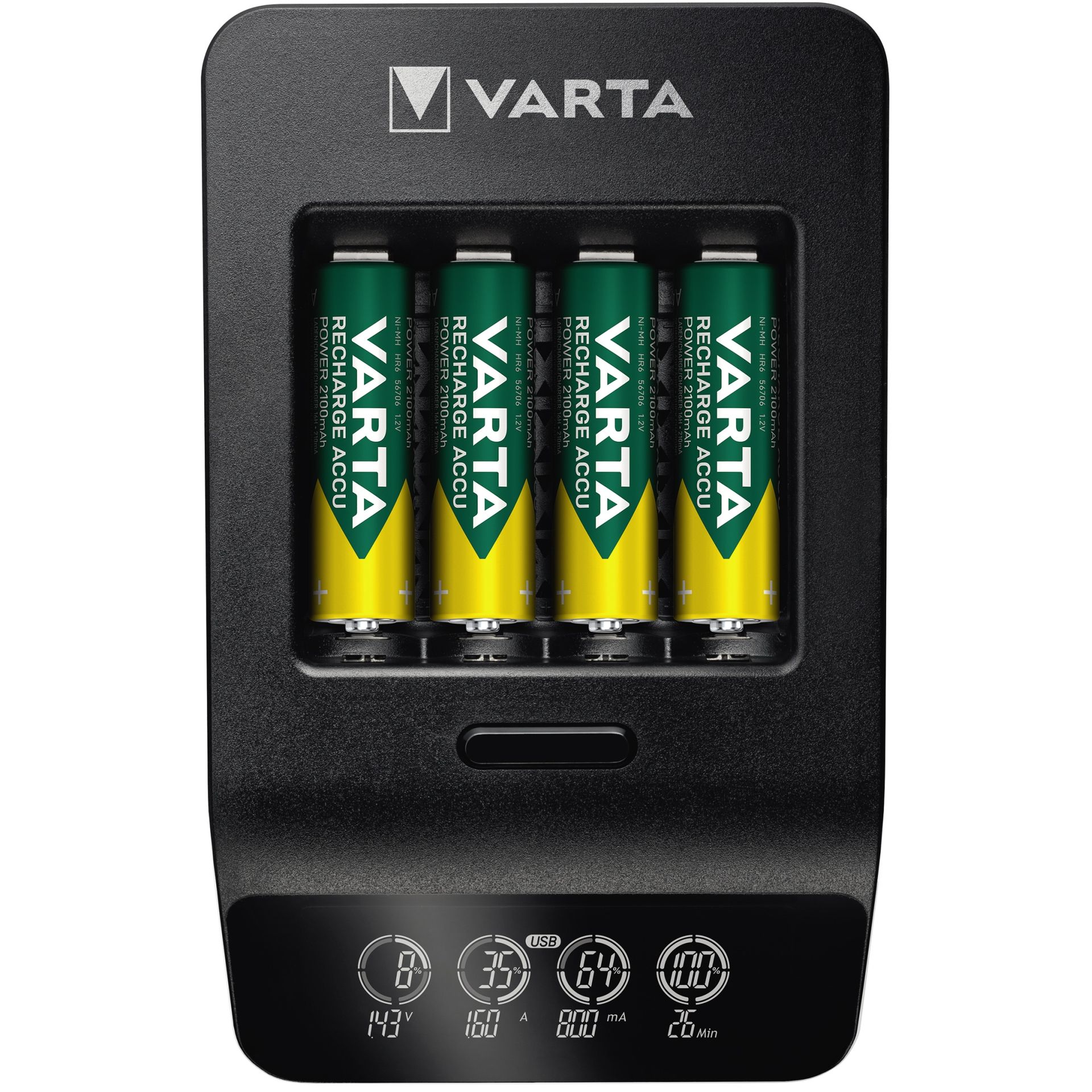 Ladegerät LCD Smart Charger+ +4xAA 2.100mAh