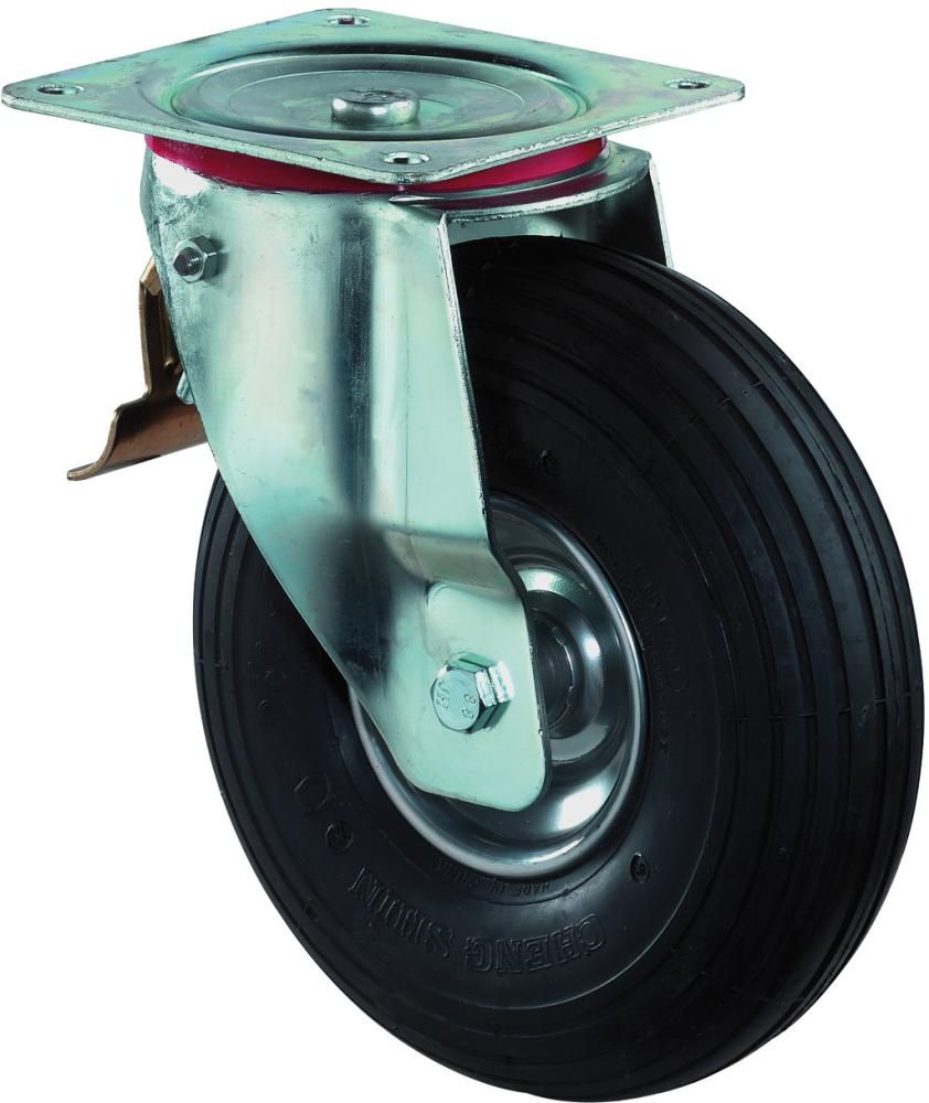 Lenkrolle 260mm L420.C90 Platte,Luftrad,RL,Fest
