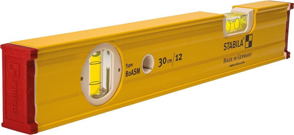 STABILA Wasserwaage Type 80 ASM, 30 cm