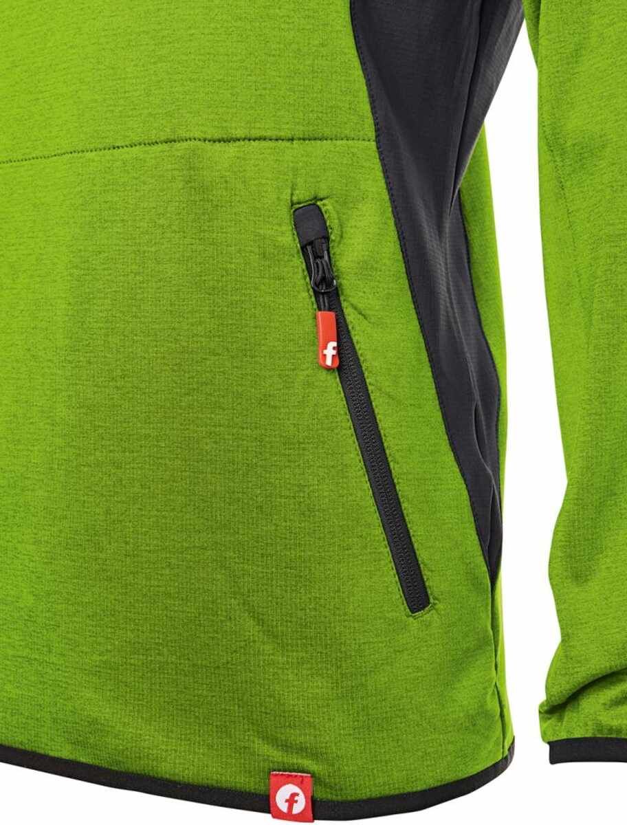 Tech-Fleecepullover lime/schwarz meliert Gr. M Fortis Elements