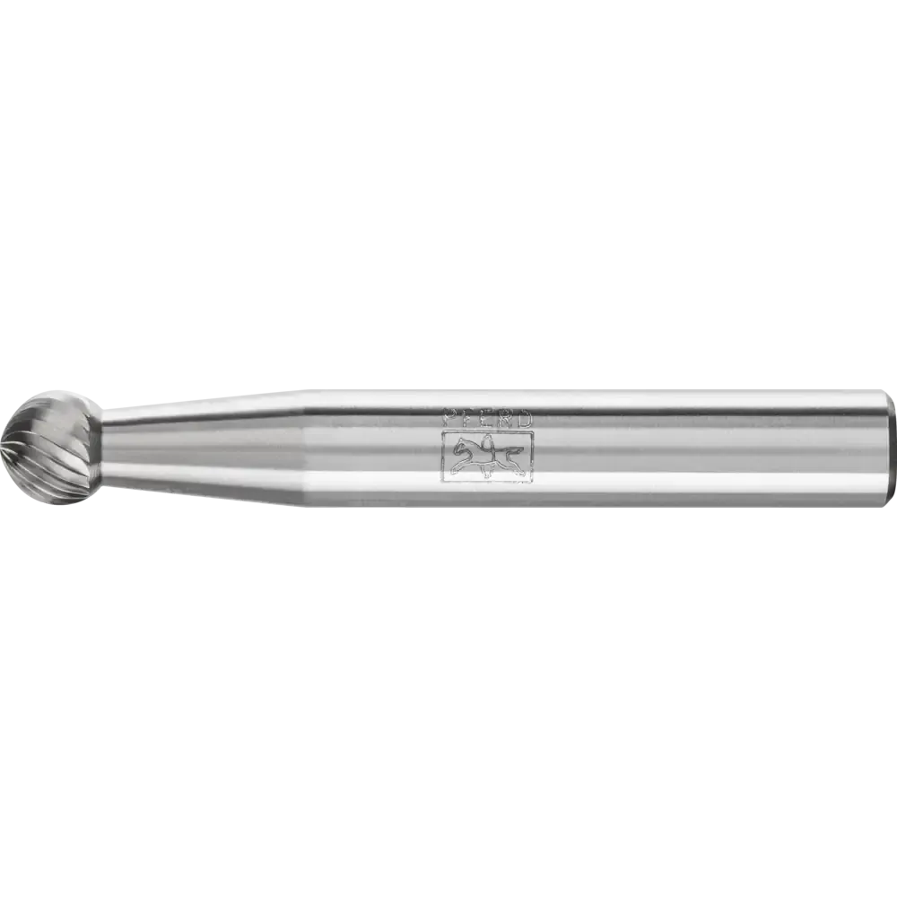 PFERD Hartmetall Frässtift Kugel KUD Ø 06x05mm Schaft-Ø 6mm Z5