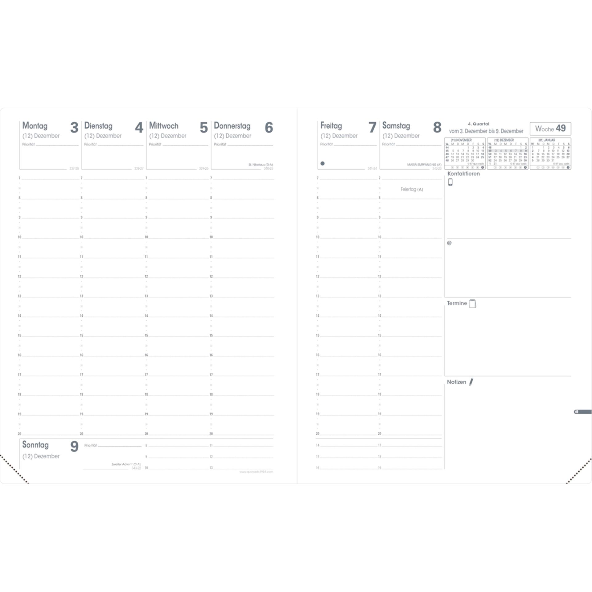 Kalender Pre 777 Impala 21x27cm 1W/2S sw