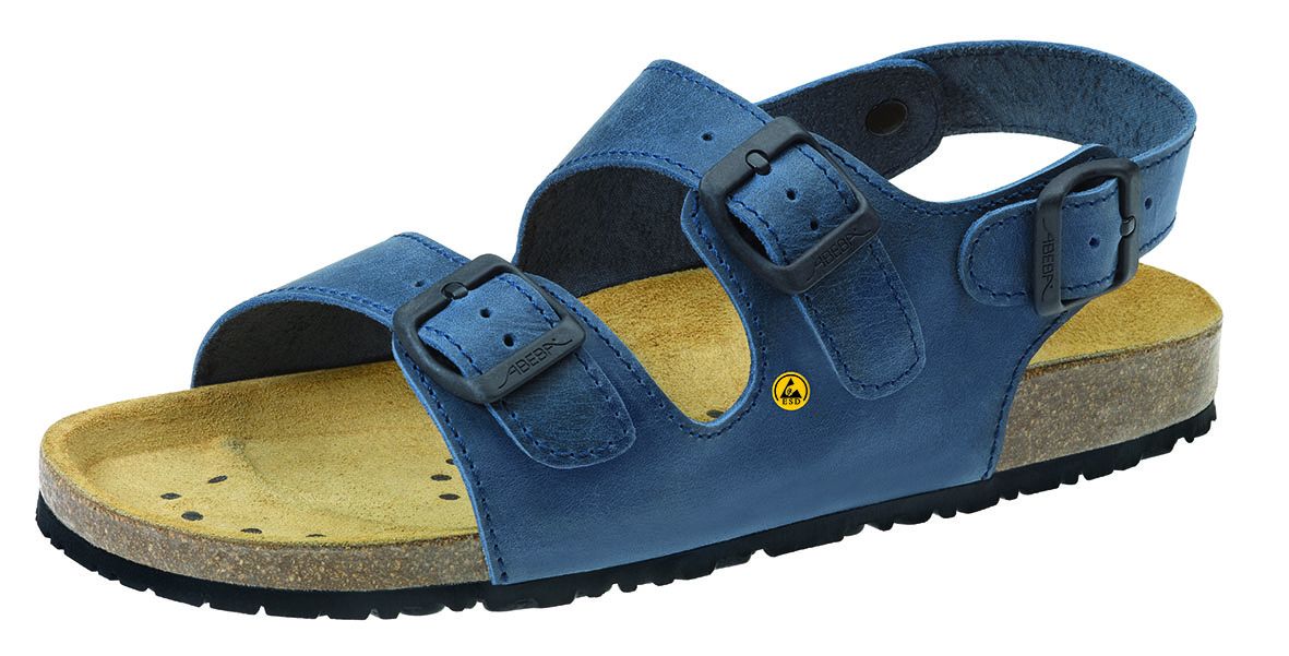 ESD-Berufsschuhe Nature Sandale blau Gr. 46