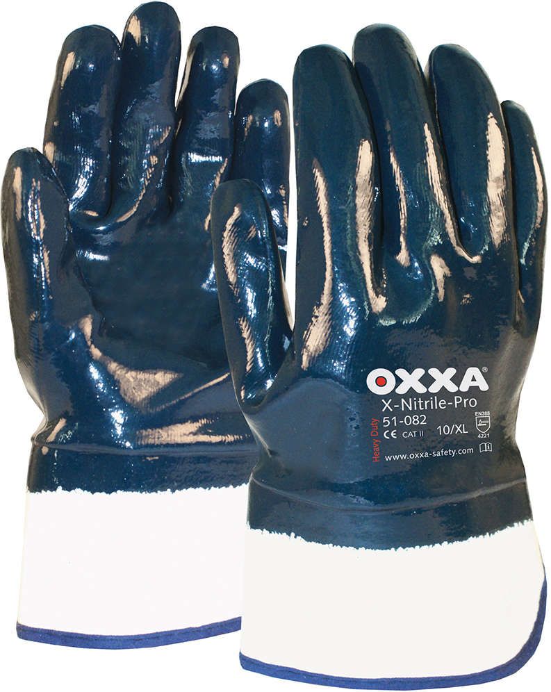 Handschuh Oxxa X-Nitrile-Pro, Gr.9, Stulpe beschichtet
