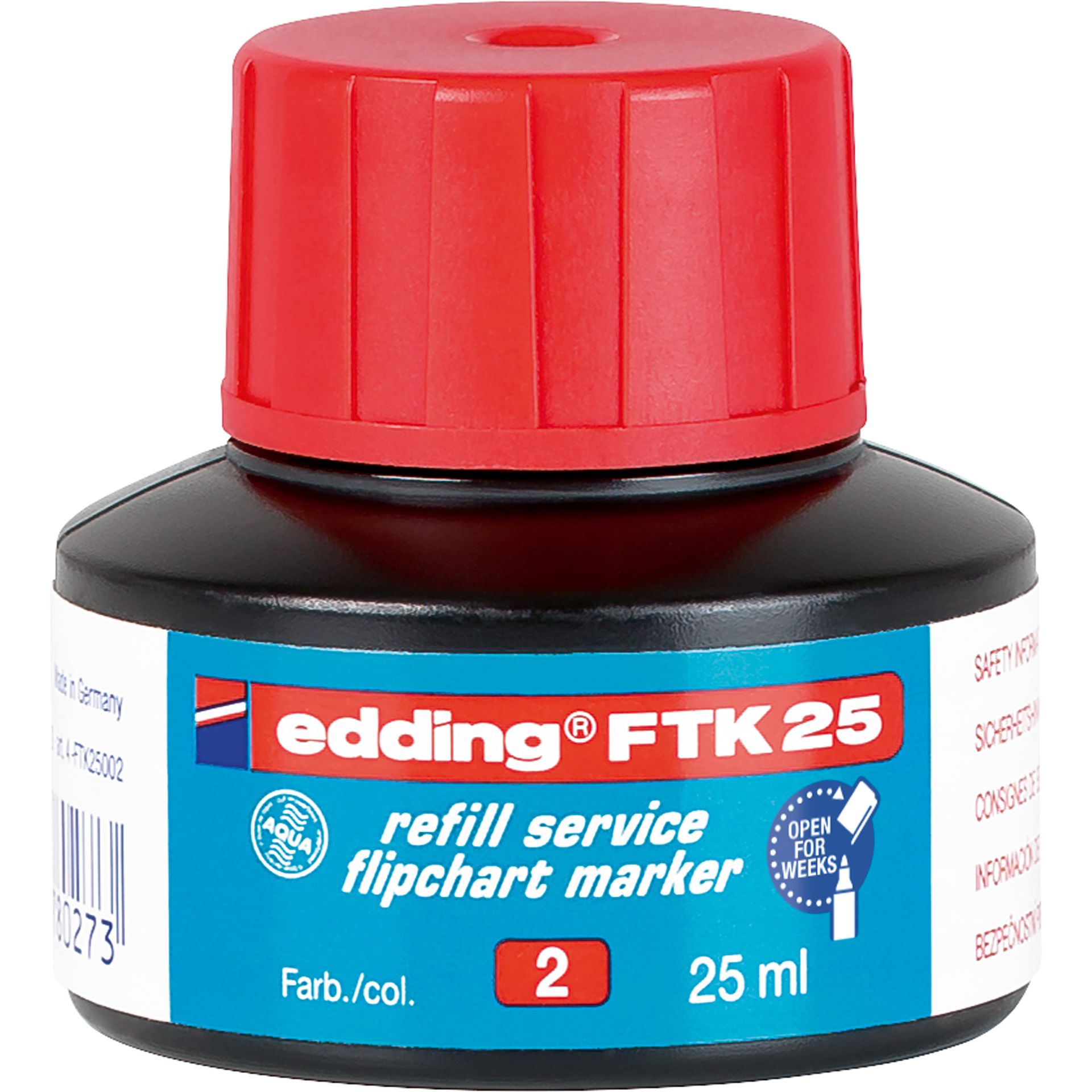 Nachfülltusche 25ml rot
