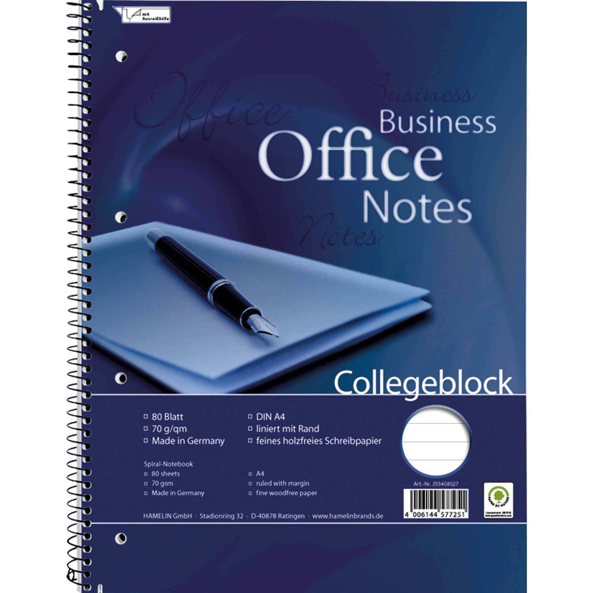 Collegeblock A4 80Bl lin