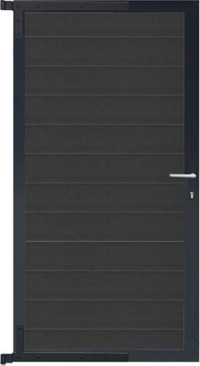 ELSKOP-Tor-Komplettset 90 x 173 cm, Rahmen anthrazit Füllung anthrazit