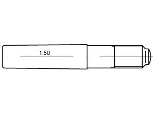 DIN 258 Stahl 20 x 120 S
