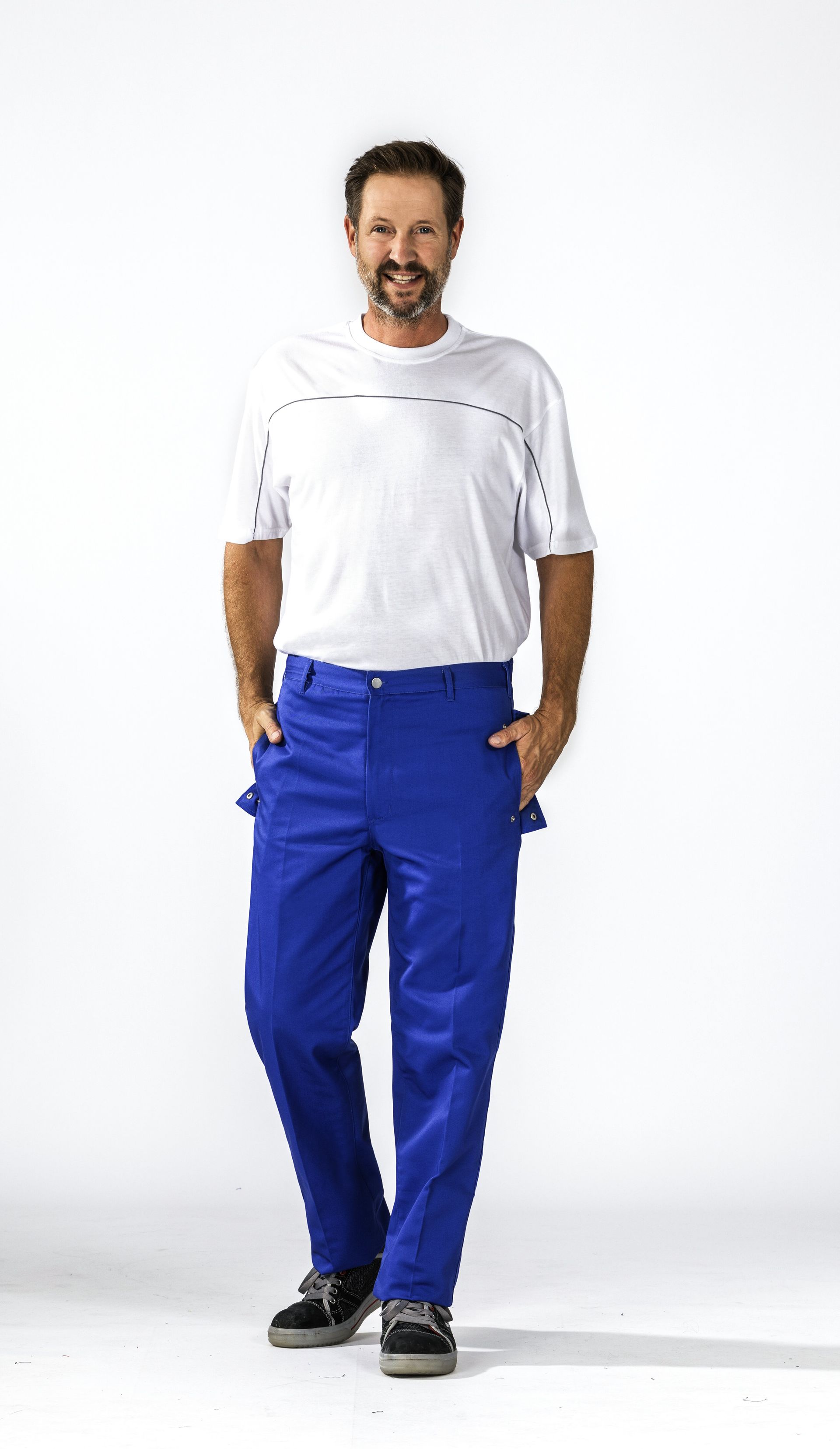 Planam Herren Bundhose Food kornblumenblau Gr. 42