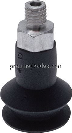 Balgsauger, 1,5-fach, P-Serie, 6x2,0mm, CR (60A, schwarz)