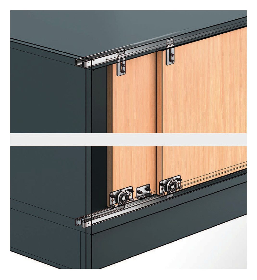 HETTICH Lauf- und Führungsprofil SlideLine 56