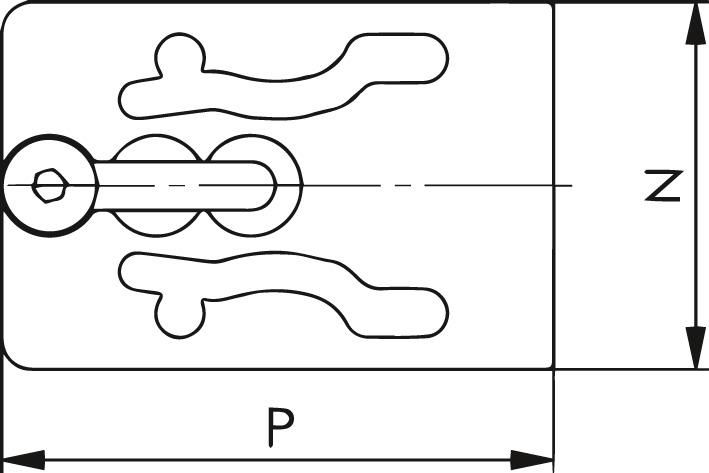 Adapterplatte 6878AE eckig AMF