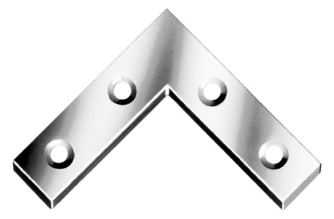 Möbel-Flachwinkel, verzinkt