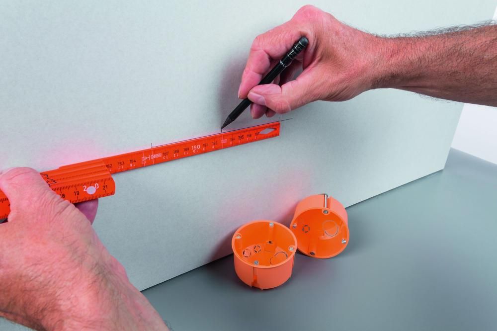 Gliedermaßstab Kunststoff2mx15mm orange Longlife electric Wiha