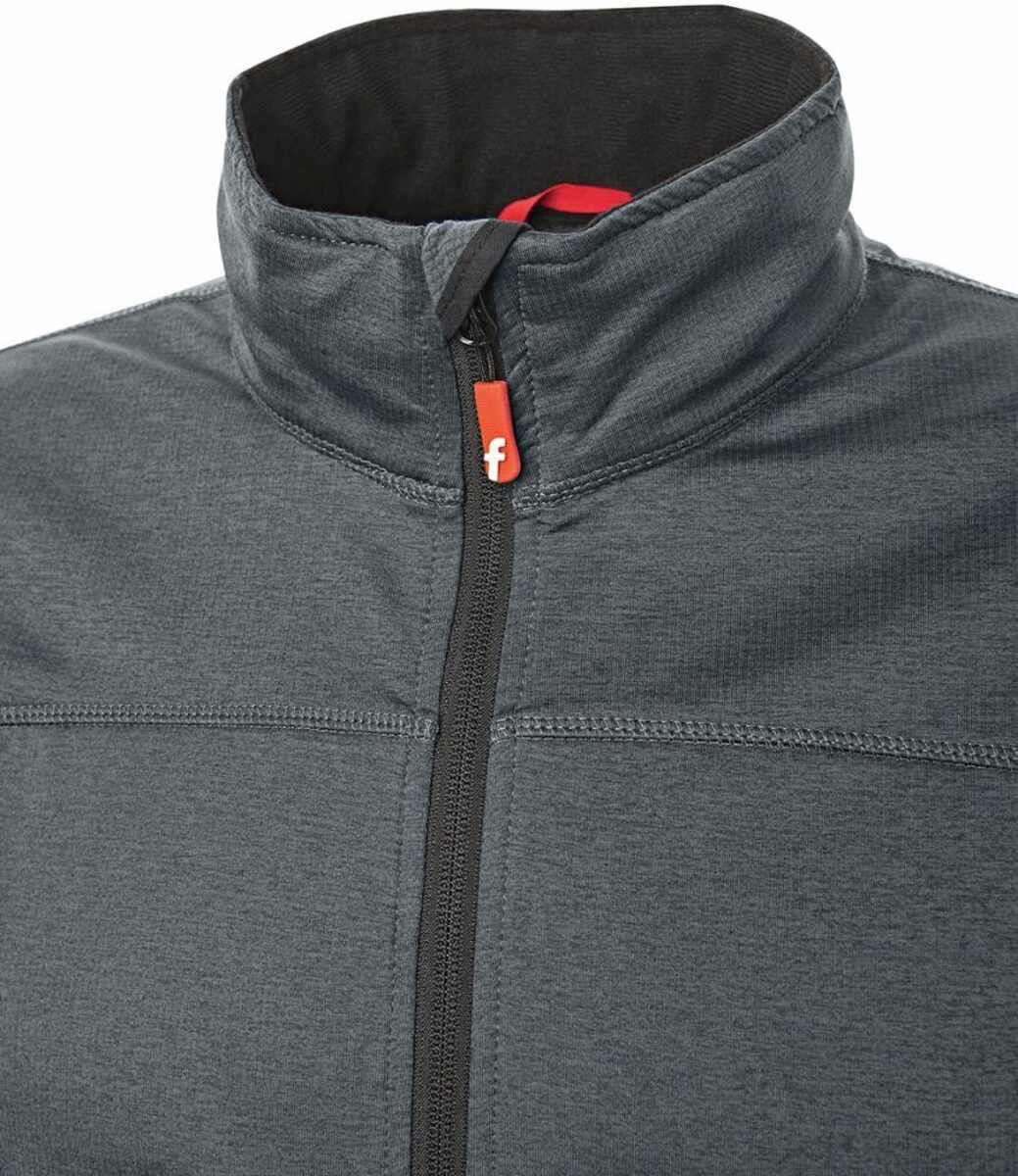 Tech-Fleecejacke grau/schwarz meliert Gr. 4XL Fortis Elements