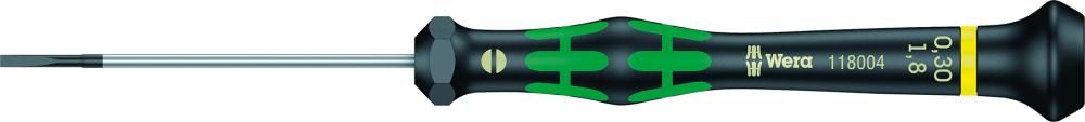 Elektronik- Schraubendreher Schlitz 1,8x0,3x60mm Wera