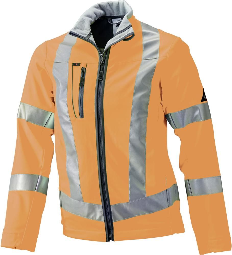 BP 2121-940 Warnschutz-Softshelljacke, Orange, Gr. XS