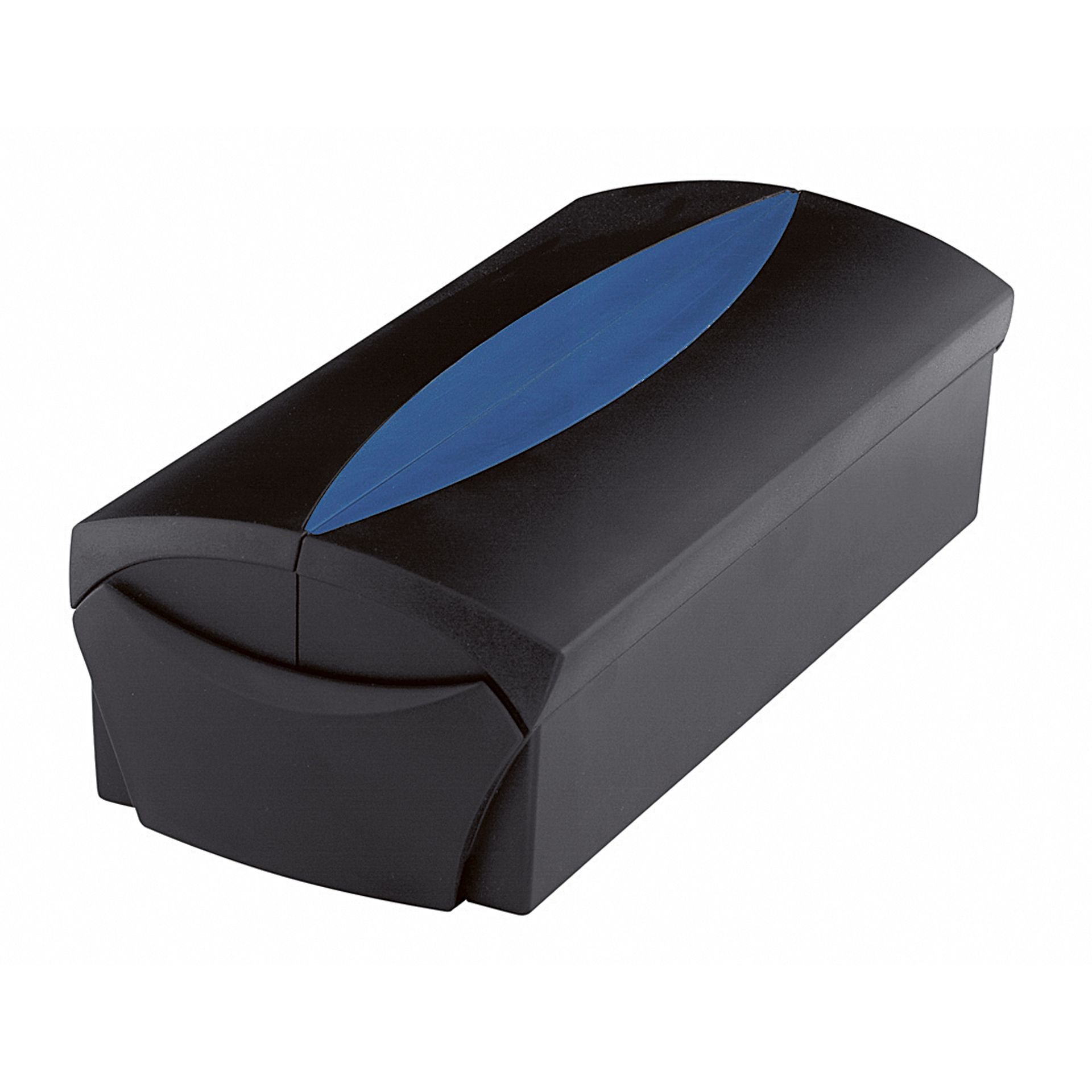 Visitenkartenbox VIP  500Karten sw/blau +Register
