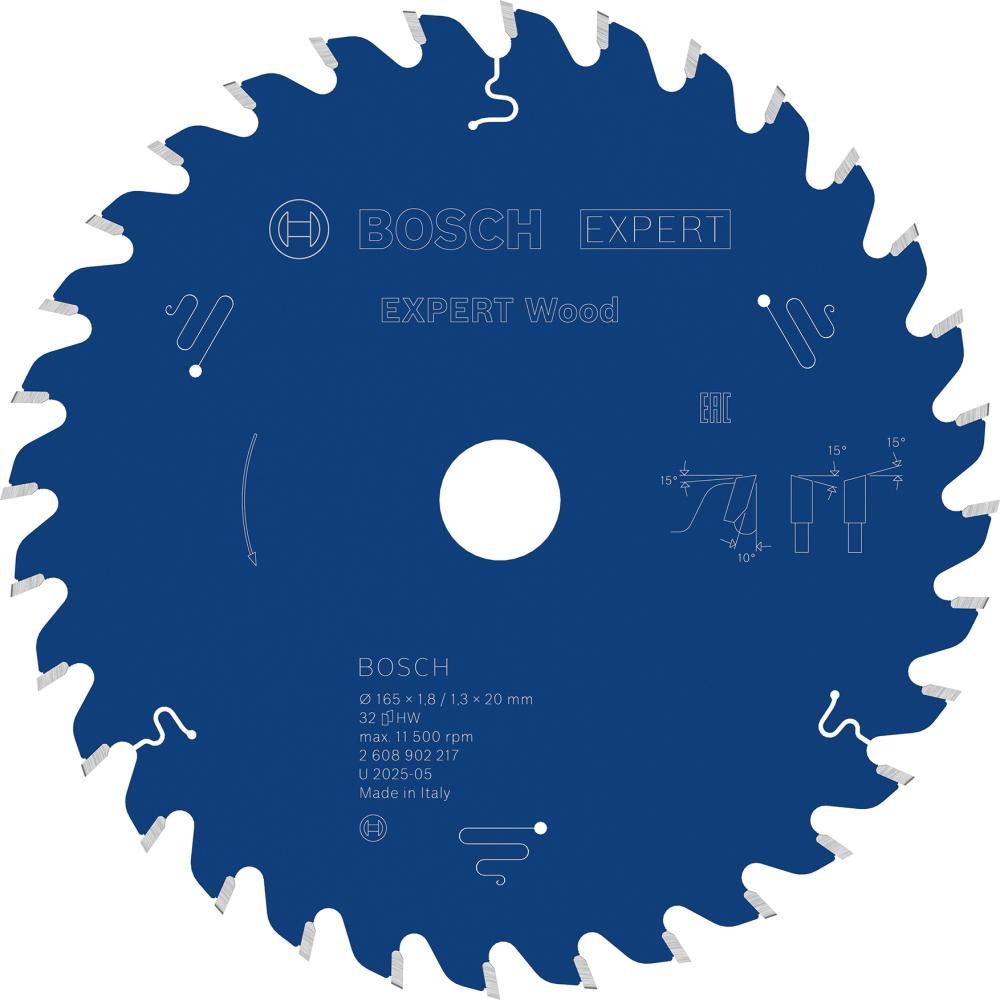 HM-Kreissägeblatt 165x1,8x20mm 32Z W VE à 1 Stück Top Precision Best f Wood