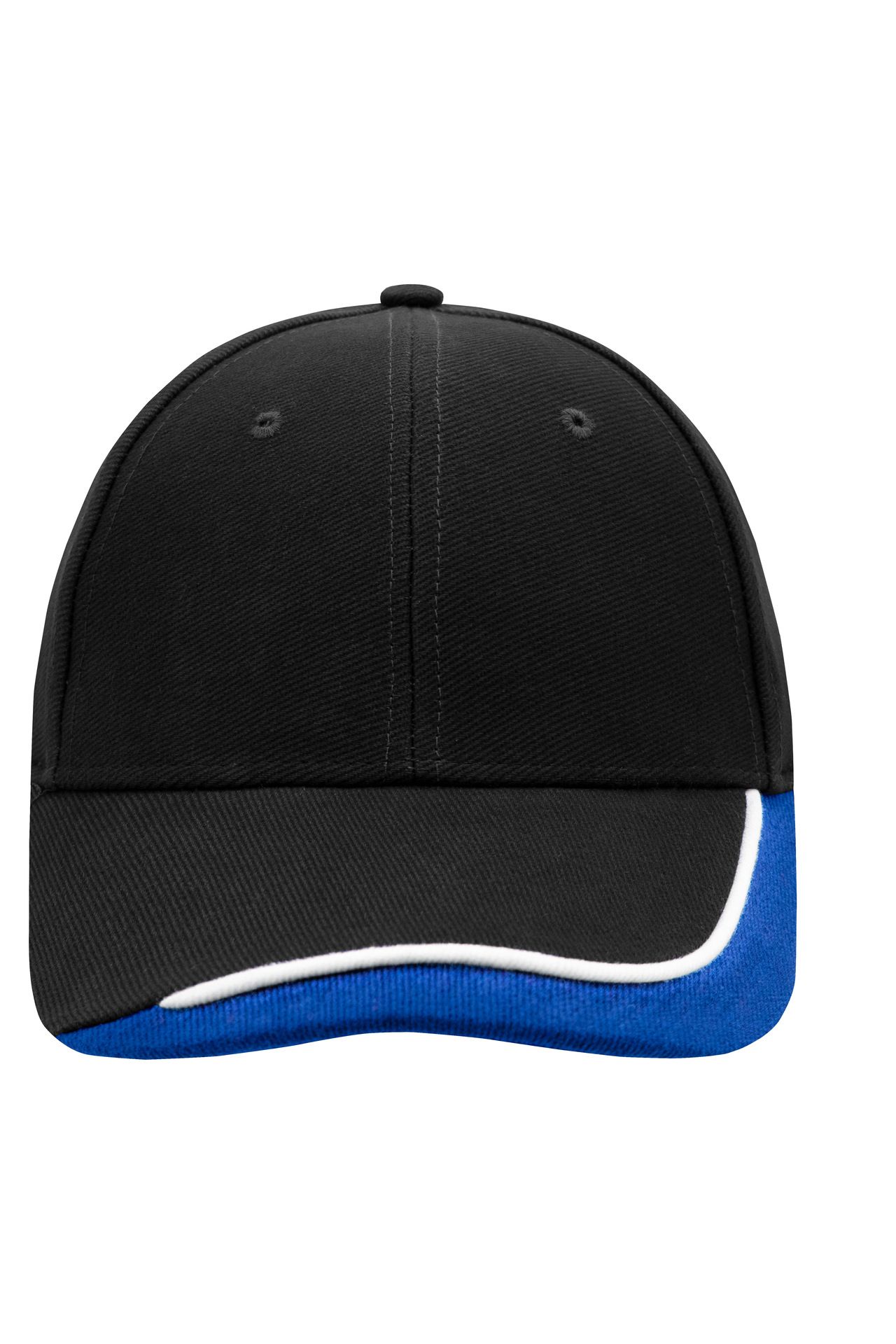 6 Panel Cap mit extravaganter, dreifarbiger Sandwich-Lösung