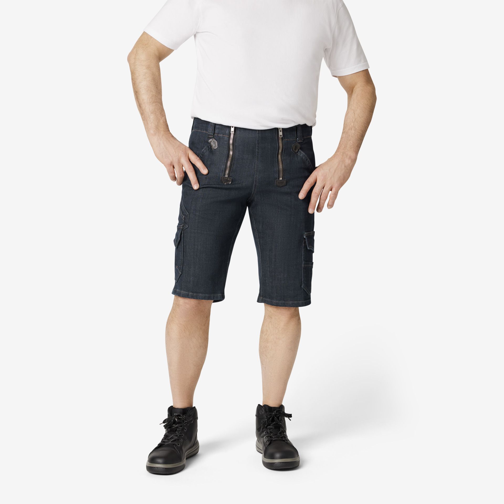 FHB Zunftshort VOLKMAR Stretchjeans schwarzblau - Gr. 50